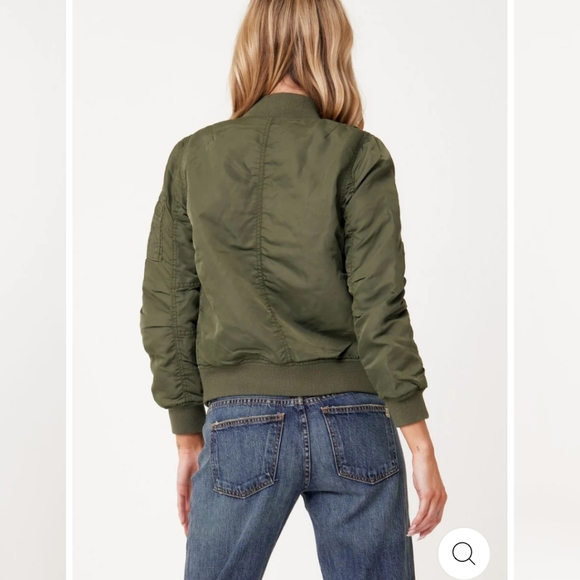 SIWY Army Green Bomber Jacket - Picture 4 of 16